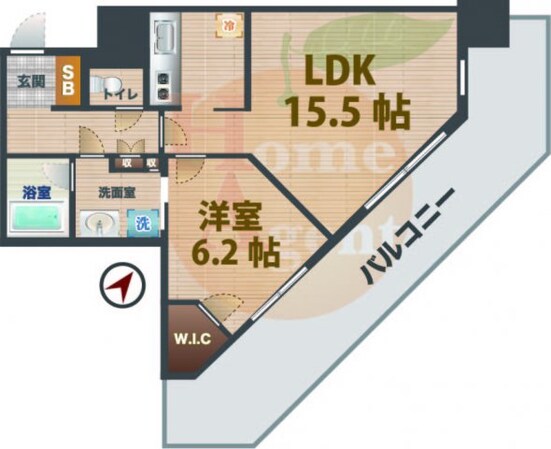 東中野駅 徒歩1分 7階の物件間取画像